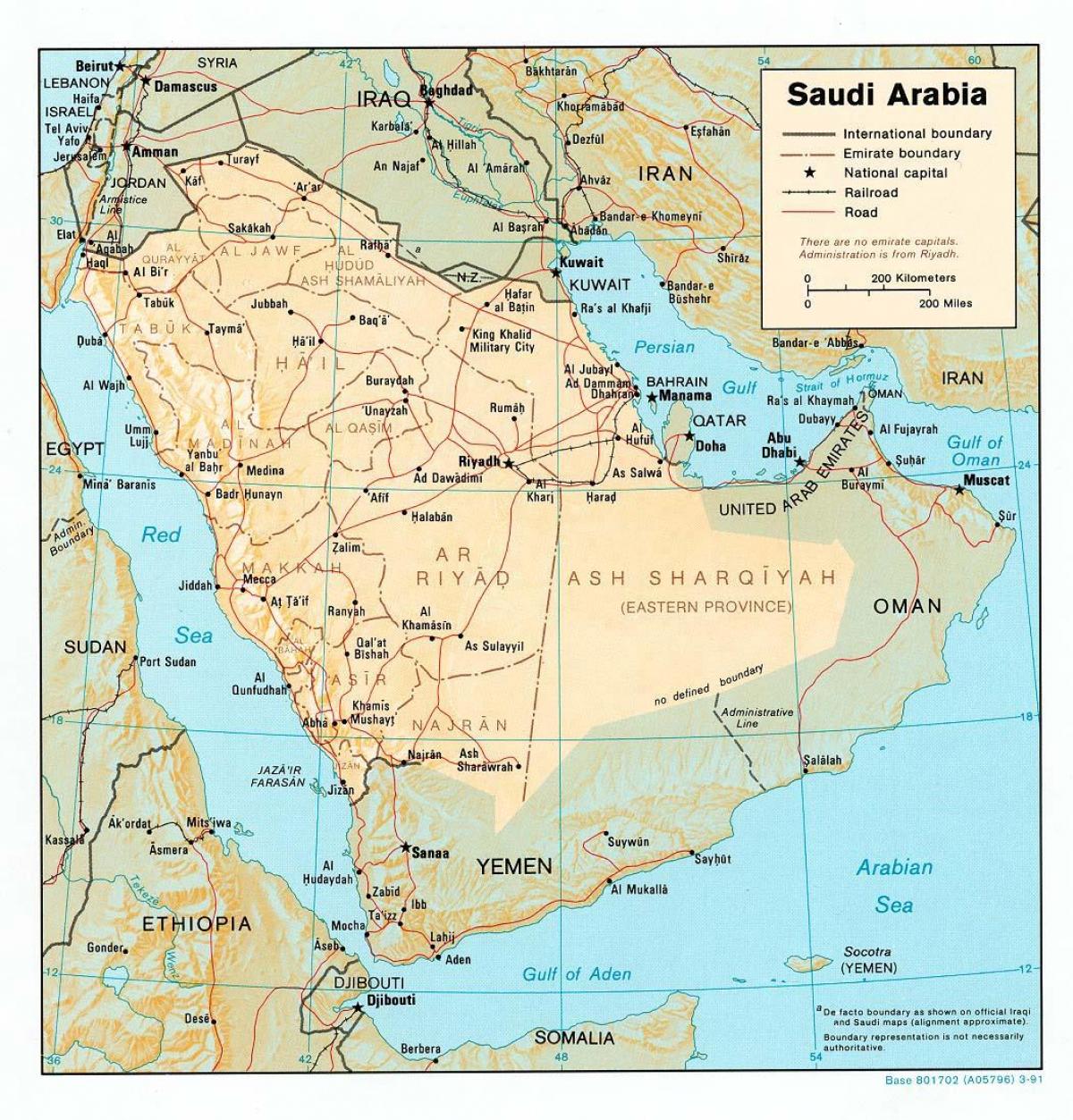 Saudiarabien karta hd