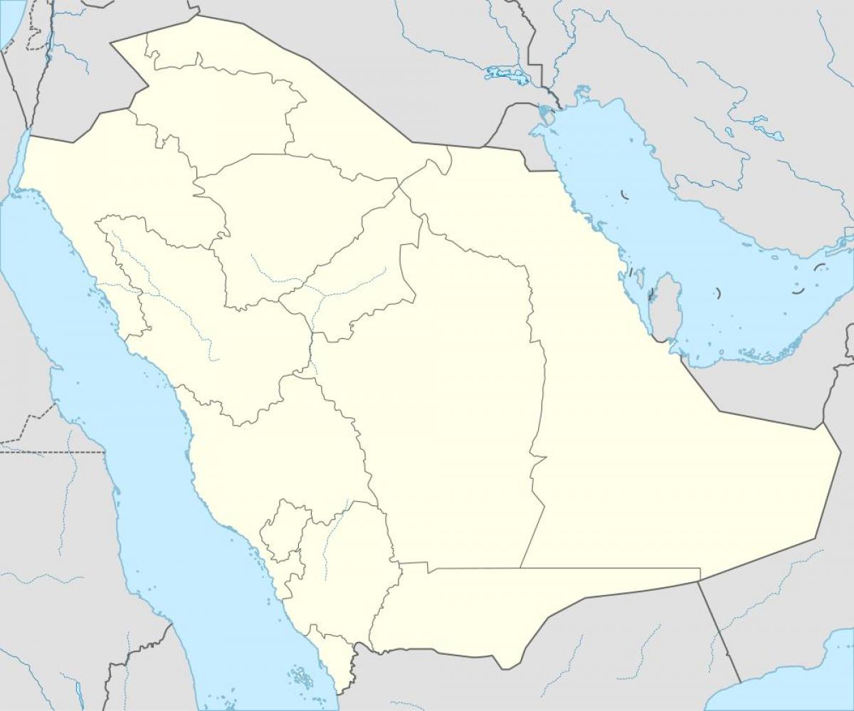 Karta över Saudiarabien