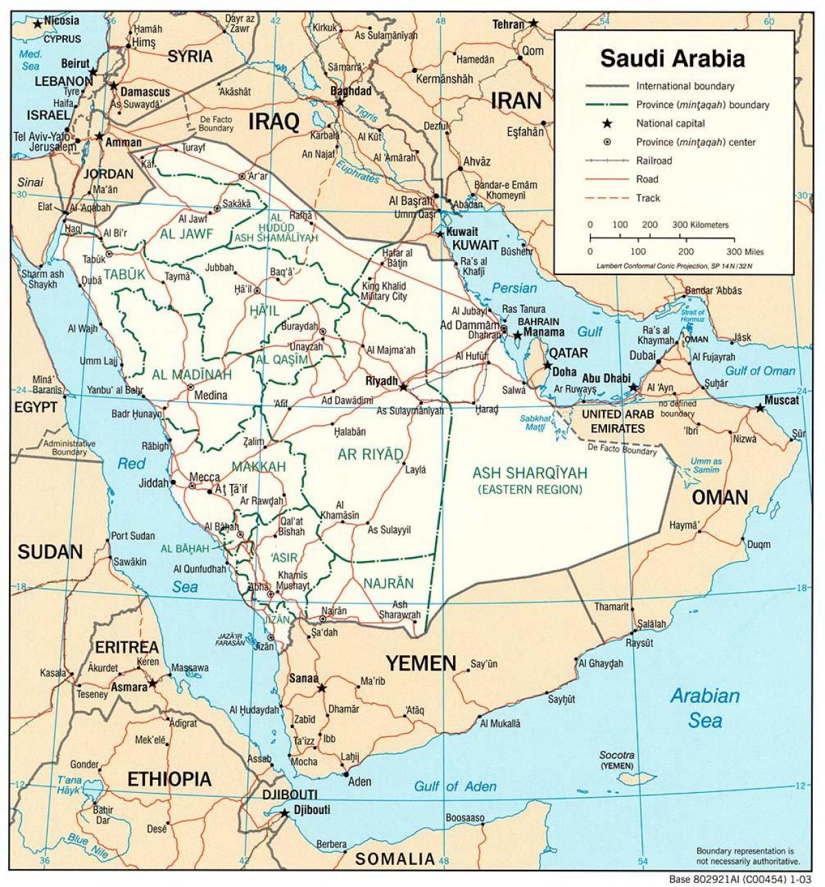 karta av KSA
