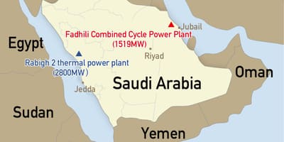Karta över fadhili Saudiarabien