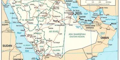 Karta av KSA