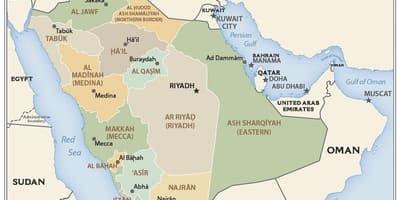 Qassim Saudiarabien karta