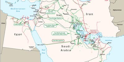 Karta över safaniya Saudiarabien