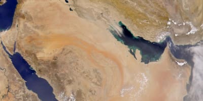 Karta över Saudi Arabien, satellit -
